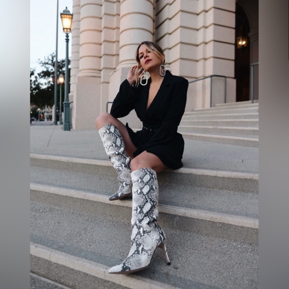 Steve Madden Kinga Snakeskin Boots